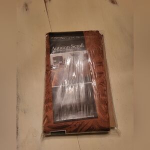 Autumn Scroll Rust Color Tablecloth 60x84 Oblong